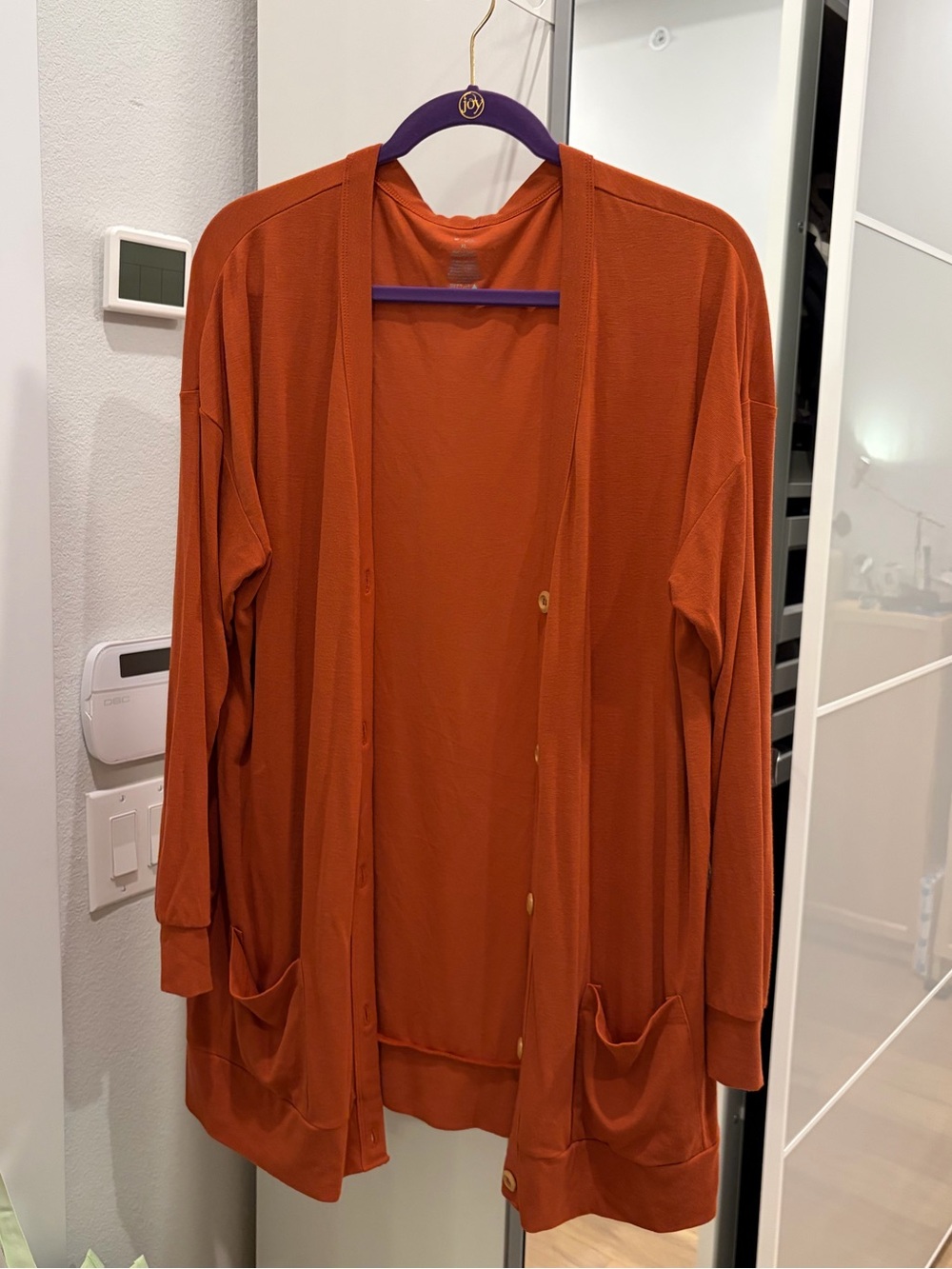 Kyte BABY Rust (RETIRED COLOR) Bamboo Jersey Cardigan